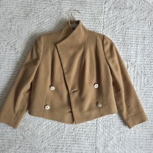 100% Cashmere Cropped Jacket And Mini 2pc Set